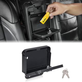 MAIKER Caixa Organizadora Oculta de Metal para Console Central com Fechadura Compatível com Jeep Wrangler JL/JLU 4XE Gla