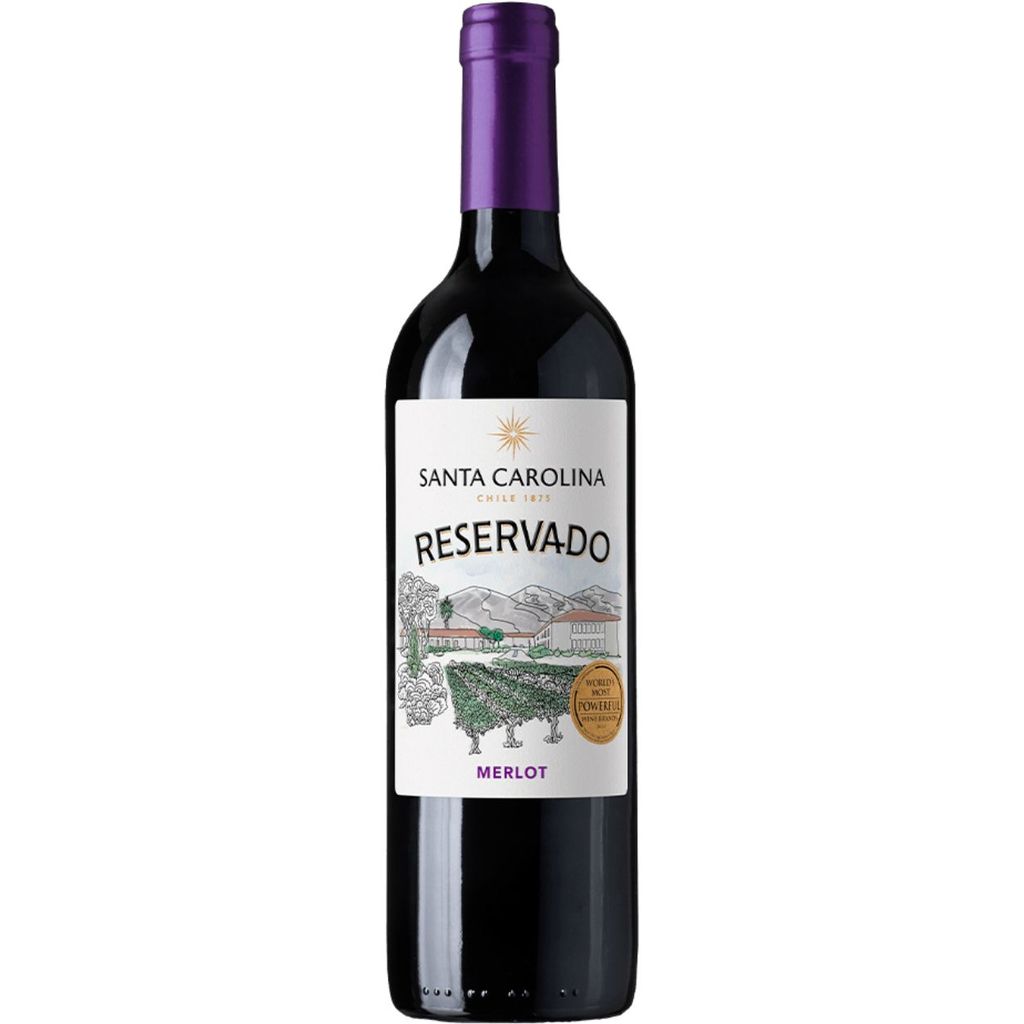 Vinho Chileno Tinto Seco Santa Carolina Reservado Merlot 750ml