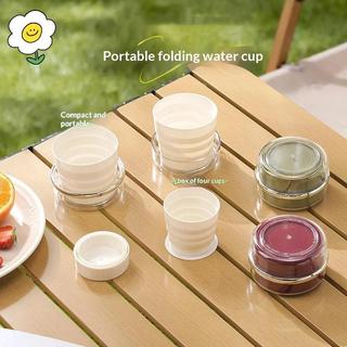 maoting } Conjunto De Copo Dobrável De Silicone De Qualidade Alimentar Com 4 Canecas Dobráveis Reutilizáveis Portáteis P