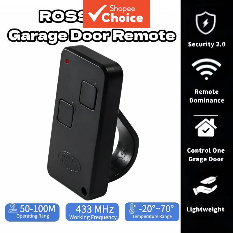 Rossi NTX Controle Remoto para Portão de Garagem 433MHz 2 Botões Chave Substituta