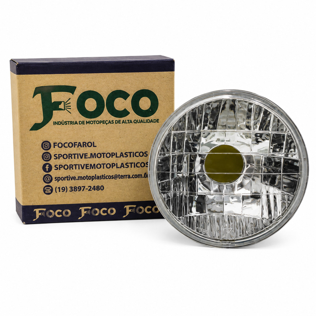 BLOCO ÓPTICO DO FAROL FOCO PARA TITAN 125 2000 A 2004 / FAN 125 2005 A 2008