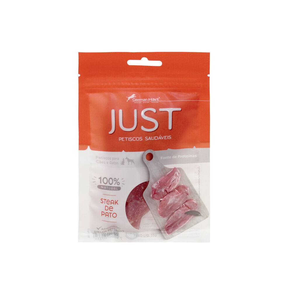 Petisco Just - Steak de Pato 55g - Para Cães e Gatos