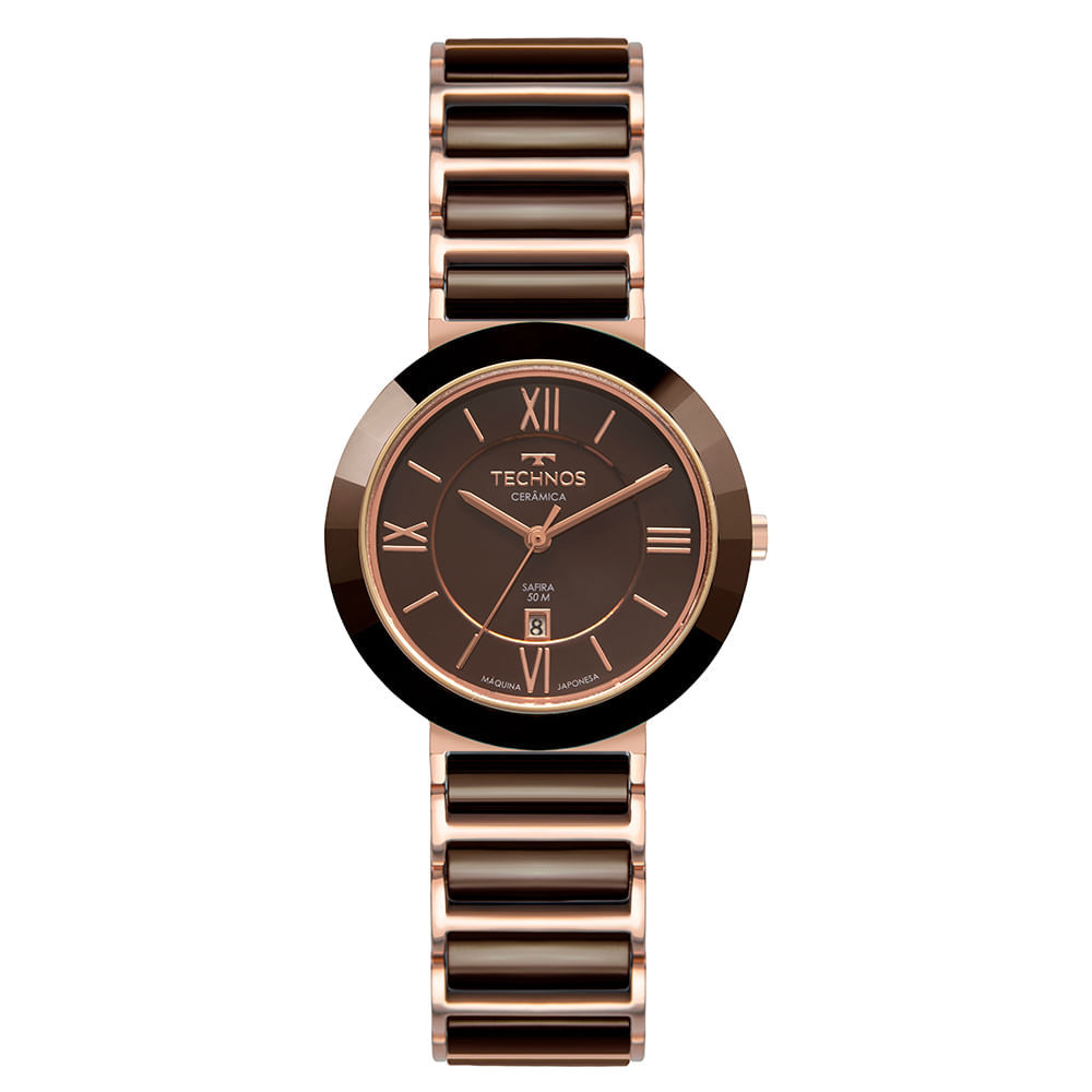 Relógio Technos Feminino Cerâmica Rosé - 2015CEV/1M