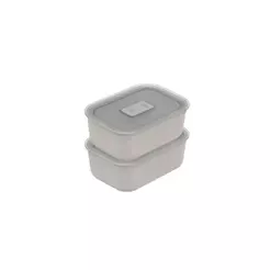 Kit Pote Hermético Para Marmita 620ml 2 peças Ou Linha Move Lock