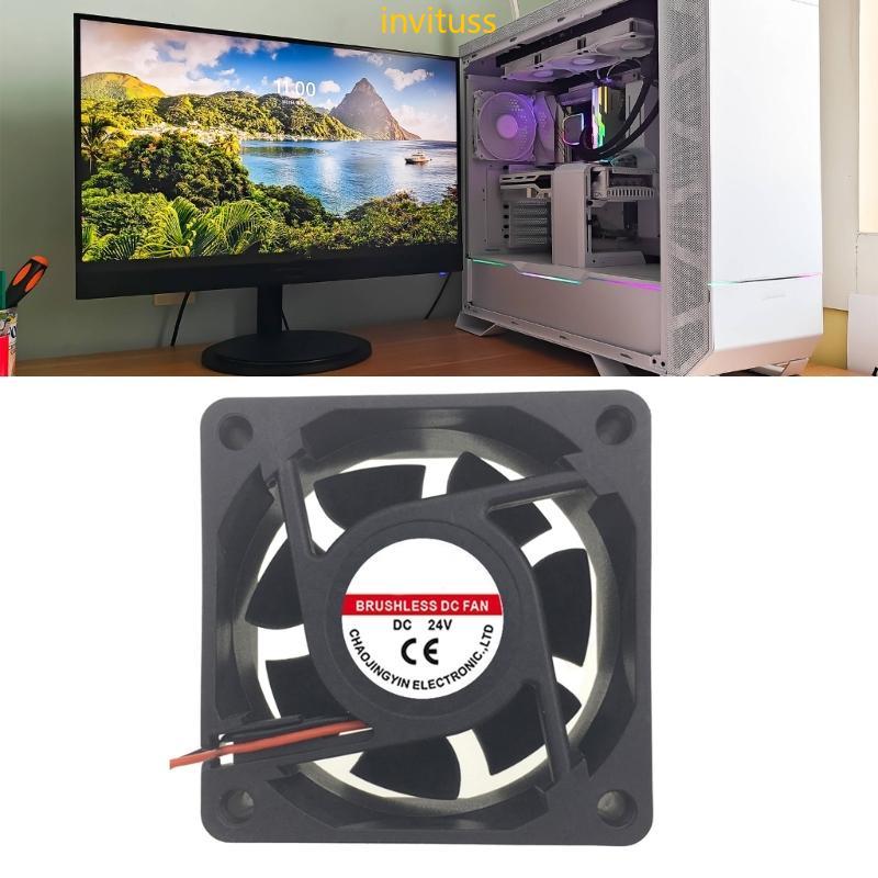 Inv 60mm 5V 12V 24V Silencioso Ventilador Computador PC Para Caso GPU CPU Refrigeração Radiador Acessórios