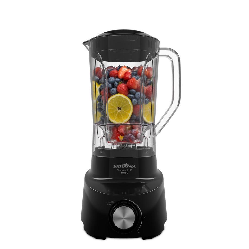 Liquidificador Britânia 2,6L 4 Velocidades Diamante 1100
