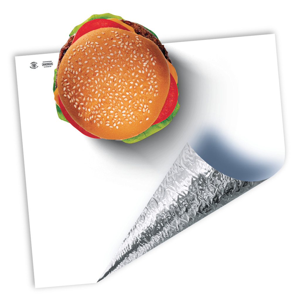 Papel Térmico Acoplado 33x37cm 1000un Branco Antigordura - Branco Branco Liso