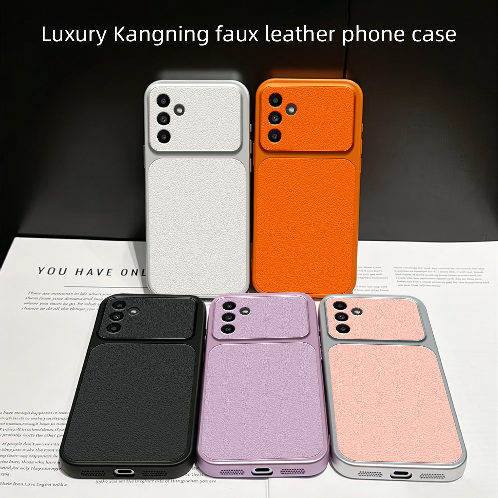 Capa De Telefone Luxuosa De Couro De Cor Pura Para Samsung Galaxy A11 A12 A13 A14 A15 A16 A17 A20S A21S A22 A23 A24 A25 