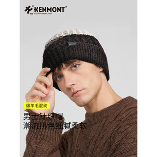 Kenmont kenmont chapéu de malha masculino inverno novo estilo circunferência da cabeça grande moda cor combinando chapéu