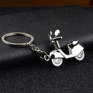Chaveiro de Metal criativo motocicleta chaveiro imitação motocicleta chaveiro requintado veículo elétrico pequeno presen