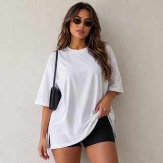Camiseta Oversized Feminina Academia Conforto Estilo Casual Lisa Streetwear Moda Gringa Premium