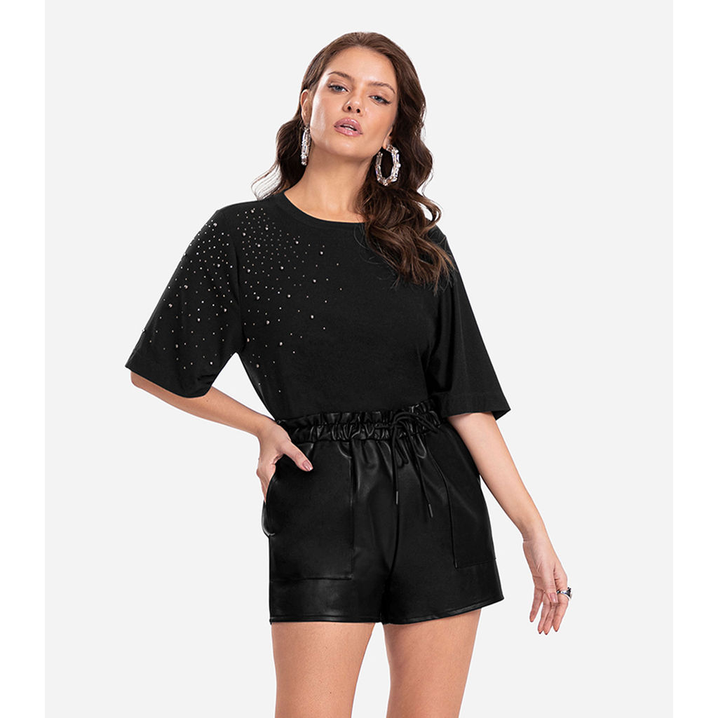 Camiseta Feminina Manga Curta Endless Preto