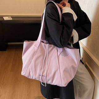 Bolsa de ombro de expansão leve, bolsa de lona de grande capacidade de curta distância, portátil, separação seca e molha