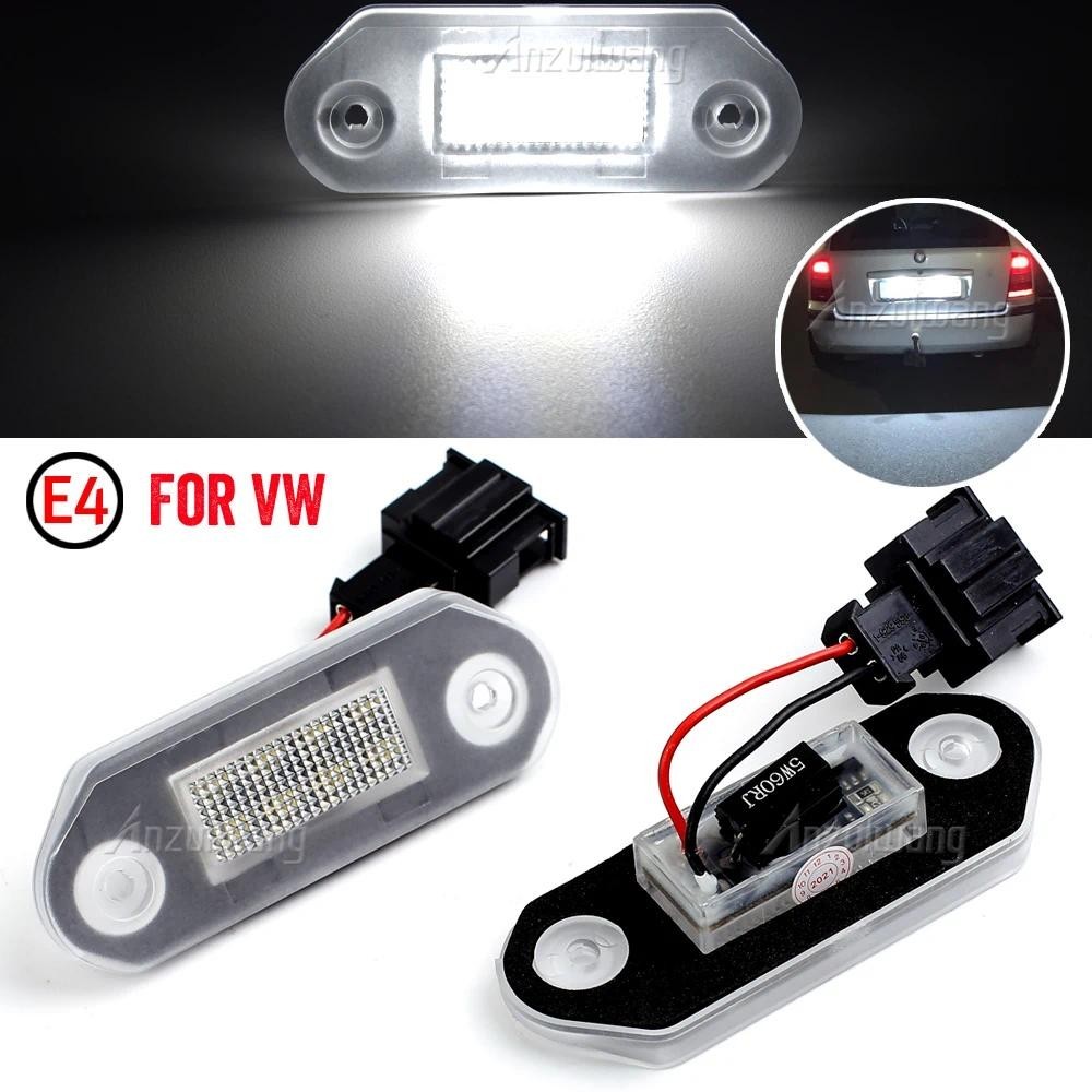Para VW Golf 3 Variante 1993-1999 Verno Jetta 3 1992-1998 Carro Traseiro Branco LED Luz Da Placa De Licença Lâmpada Iden