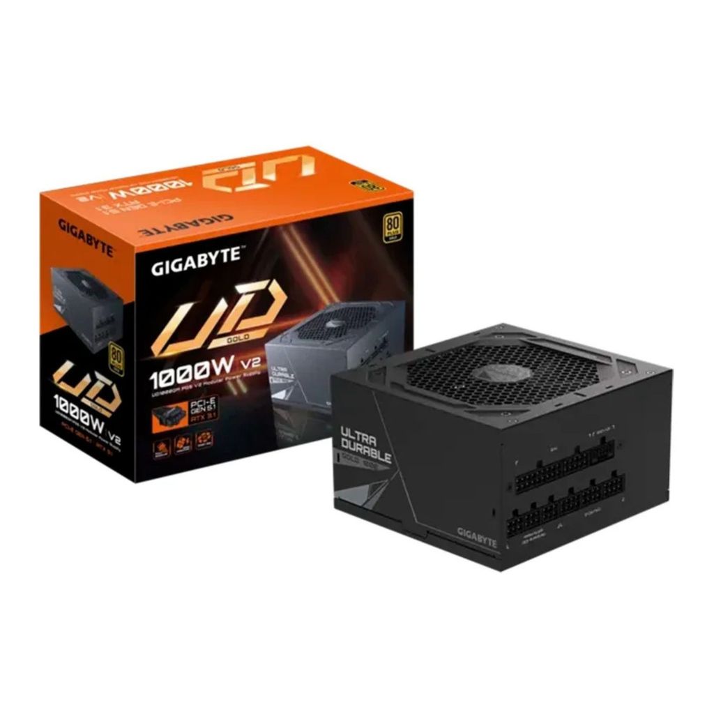 Fonte ATX 1000w 80 Plus Gold PFC Ativo Bivolt Full Modular PCIe 5.1 Gigabyte