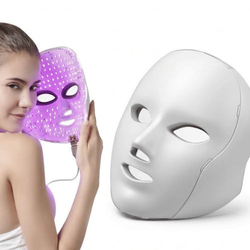 Máscara de LED Facial para Fototerapia Cuidados Estéticos