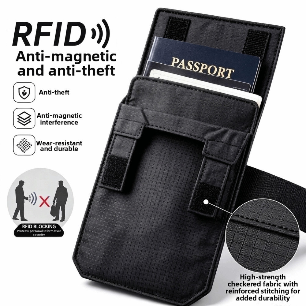 Carteira De Cinto Masculina , De Compartimento Oculto , Mini Bolsa De , Cintura Leve Antirroubo