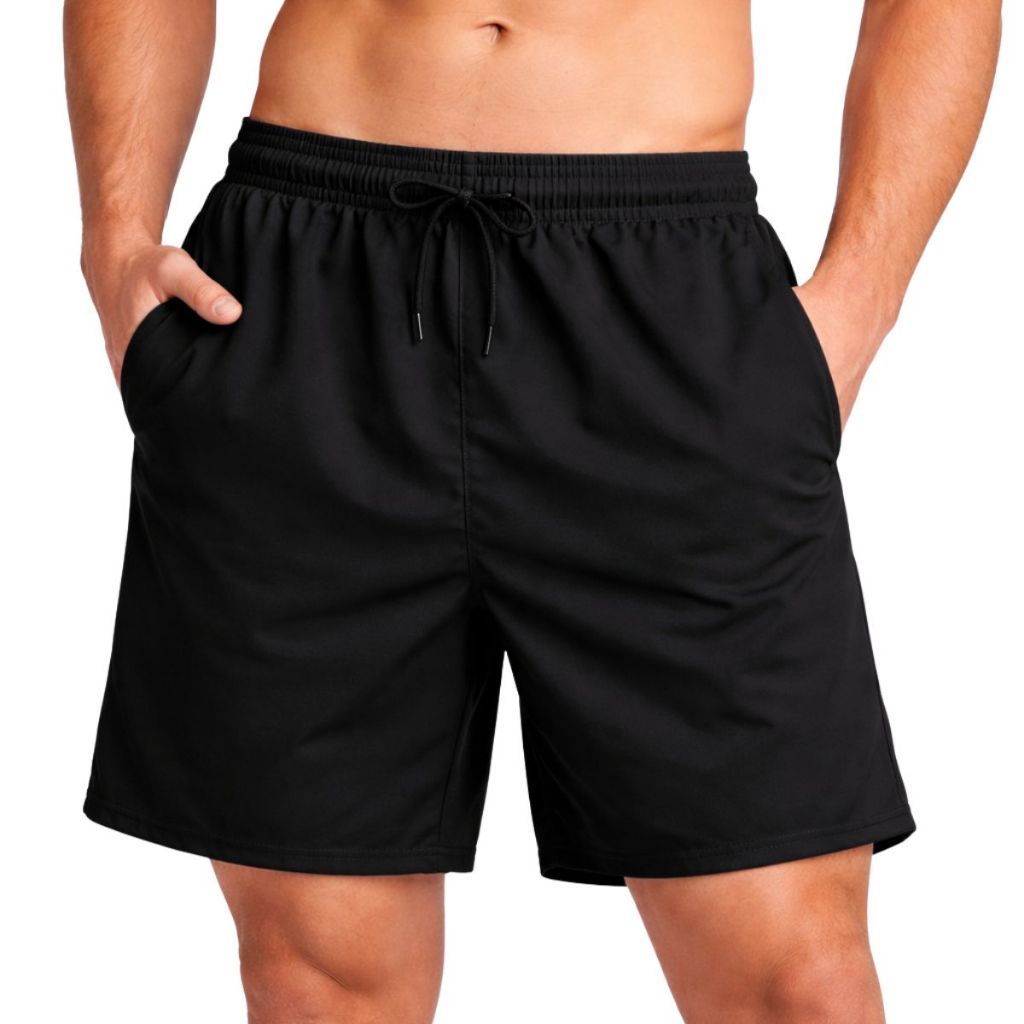 Short Masculino Tactel Mauricinho com Elastano Bermuda Esportiva para Academia Treino Corrida e Fitness