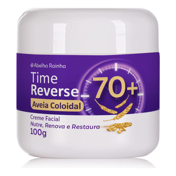 Creme Facial Antirrugas 70+ Time Reverse Uso Noturno Pele Madura