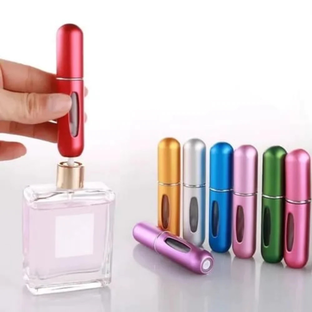 Porta Perfume Recarregável 5ml Portátil Spray para Perfume Frasco Compacto de Viagem