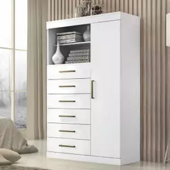 Comoda Tonielque Maraja 6 Gaveta 1 Porta com Nicho