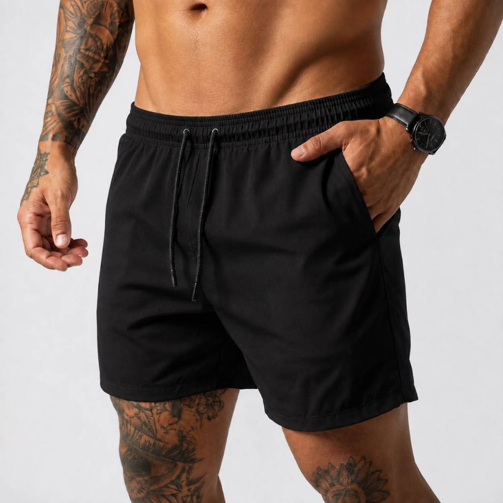Shorts Tactel Com Elastano Masculino Bermuda Elastic Academia Treino Corrida
