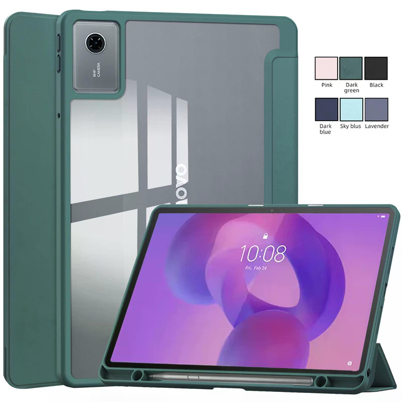 Para Lenovo Idea Tab 11 Caso Com Suporte De Caneta Acrílico Claro Inteligente Capa Magnética tb336fu tb336zu
