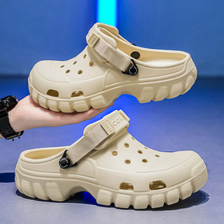 2025 grande marca mesmo estilo buraco sapatos de praia masculinos sapatos de vadear tamanho grande ao ar livre leve clás