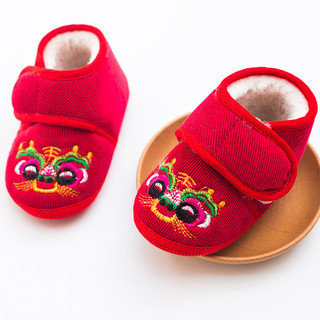 0-1 ano de idade bebê tigre Toe sapatos de algodão bebê mês cheio recém-nascido um ano de idade sapatos de algodão de so