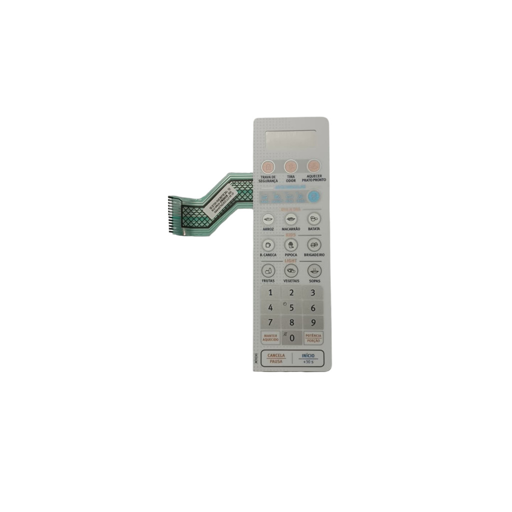 Membrana Painel de Controle Micro-Ondas Electrolux 20L Branco MTO30