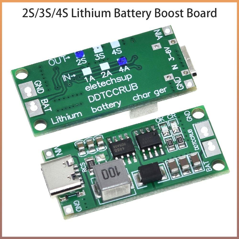 Step Up Board 18650 7.4V 11.1V 14.8V Carregador De Íon-Lítio 2S 3S 4S