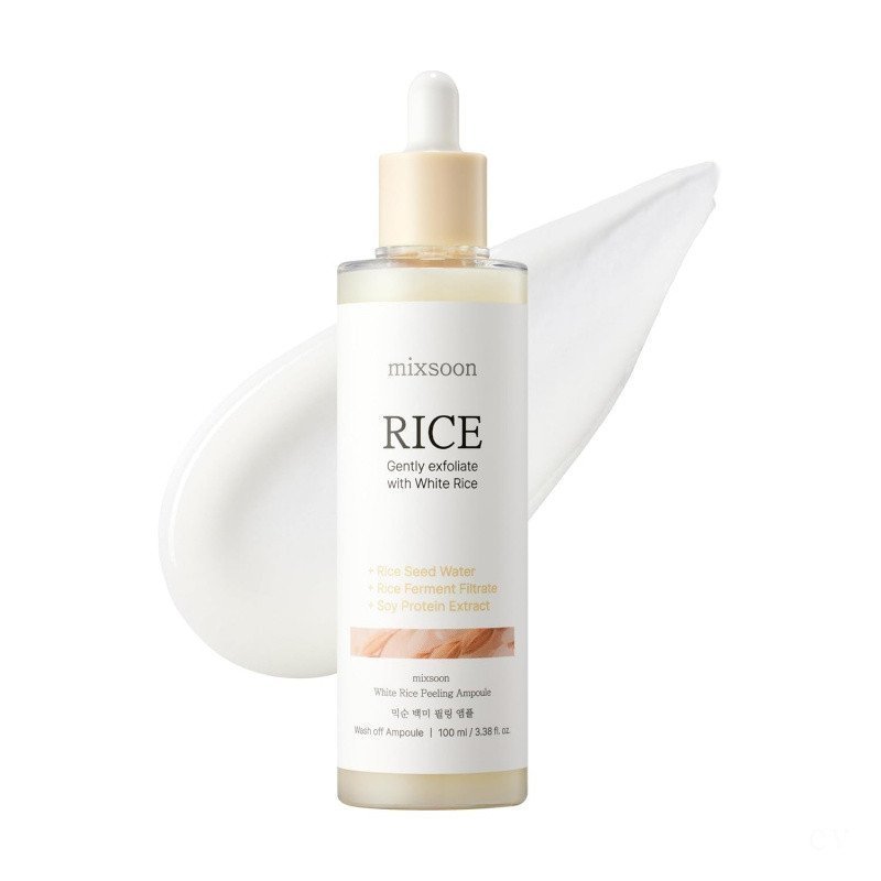 Essência Esfoliante de Arroz Mixsoon, Essência Esfoliante Suave, Usada para o Rosto, Luminosidade Radiante, Esfoliação d