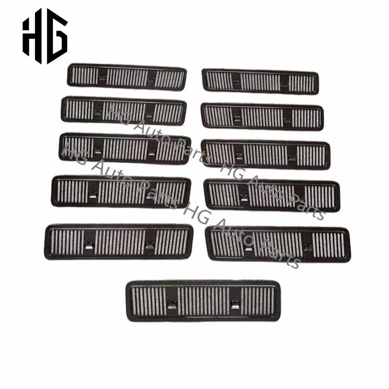 Modificado CF Amortecedor Dianteiro Do Carro Capô Motor Aberturas De Ar Entrada Colher Capa Para Mercedes Benz G Classe 
