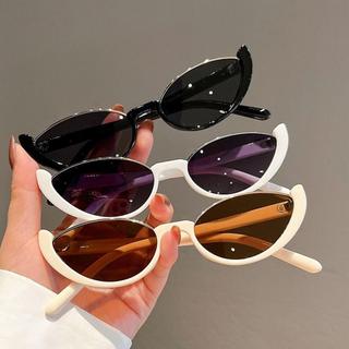 Óculos De Sol De Olho De Gato Moda Vintage Pequeno Eyewear Half-frame