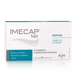 Imecap Hair Cabelos E Unhas Com 60 Cápsulas Suplemento
