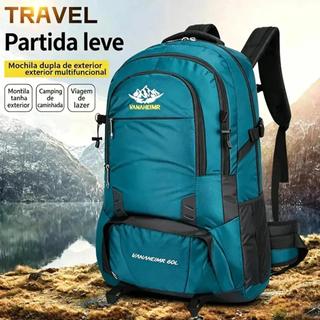 Mochila Montanhismo 60L Grande Capacidade Impermeável Resistente Multicompartimentos Para Trilha Camping Viagem Ao Ar