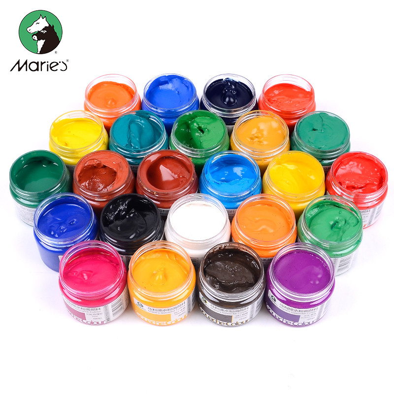 Marley guache pigmento 100ml estudantes do jardim de infância usam arte enlatada tinta guache crianças pigmento guache