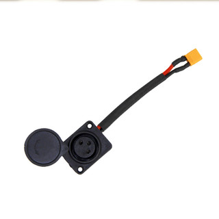 Compatível com scooter INOKIM OXO OX, conector XLR Cannon de três pinos, tomada de carregamento XT30, porta de alimentaç