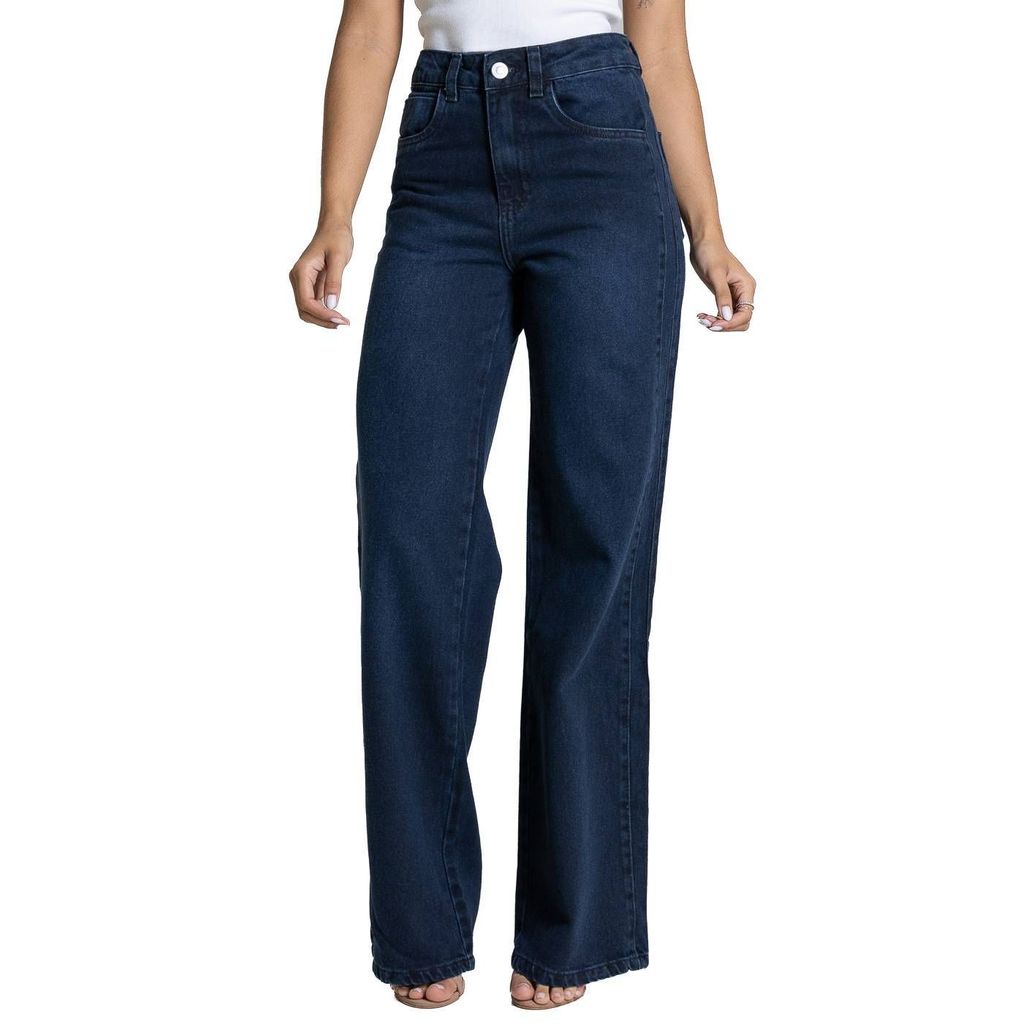 Calça Jeans Sawary Wide Leg - 284034 PRETO