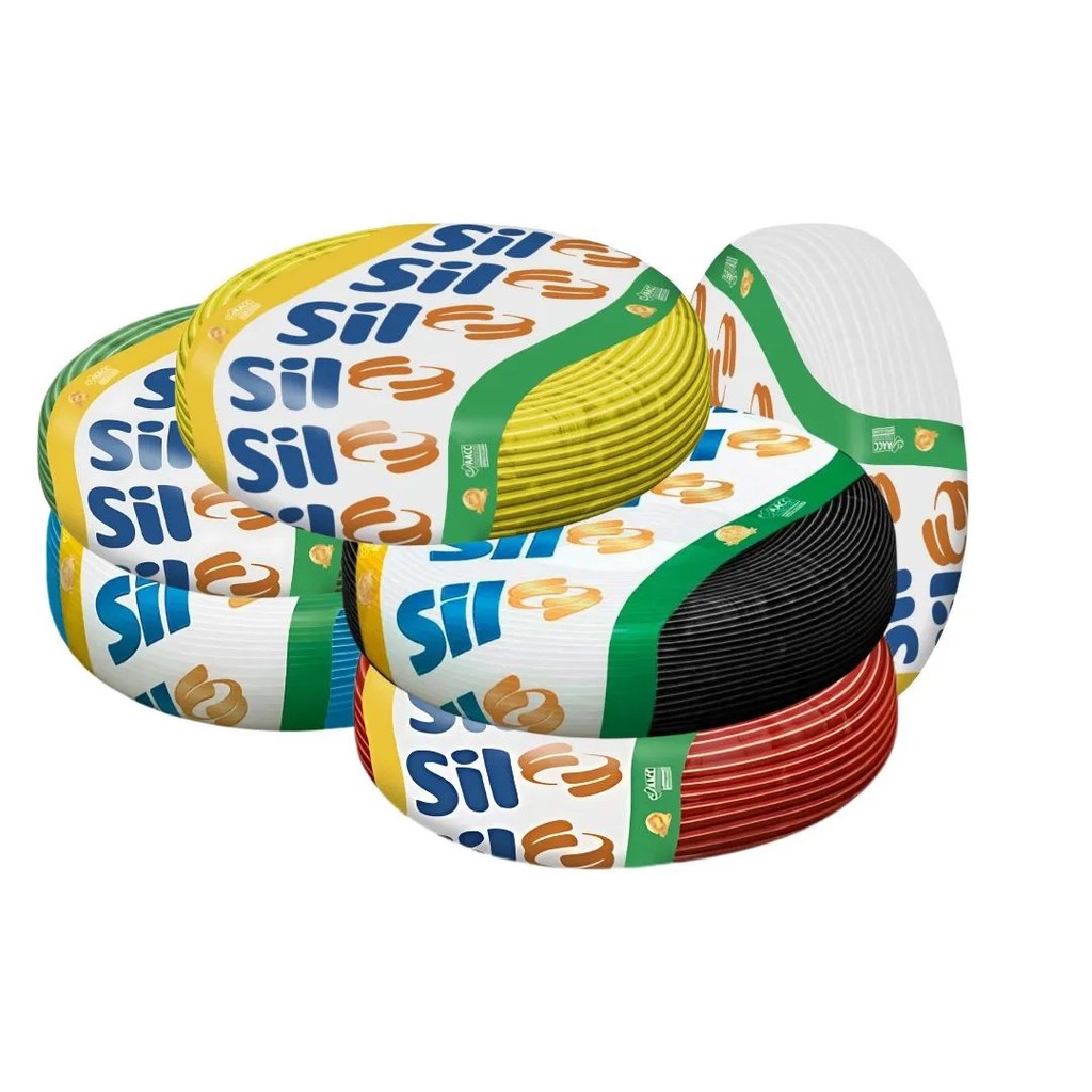 Cabo Fio Flexível 2,5mm - 750v 100m Sil (Cores)