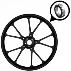 RODA DIANTEIRA LIGA LEVE TITAN 160 2016 A 2023 TITAN 150 2014 A 2015 V-SHAPE PRETO FREIO DISCO SHIVER