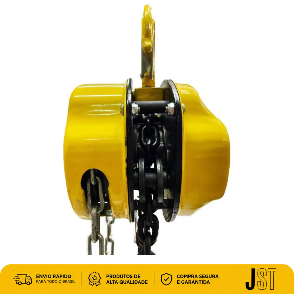 Talha Manual de Corrente 2 Toneladas 10 Metros JST 2000kg Elevação Carga