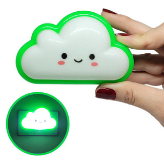 Abajur Luz Para Quarto Bebê Tomada Infantil Bivolt Luminária Led Abajur de Tomada Luminária Infantil formato de Nuvem