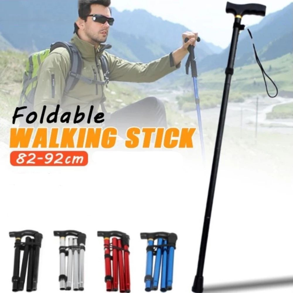 Bastões De Trekking Ao Ar Livre , Fechaduras Ajustáveis Rápidas De Alumínio , Bengalas Telescópicas Dobráveis