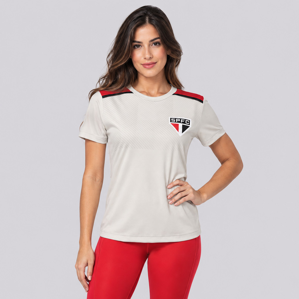 Camisa São Paulo Áureo Feminina Off White