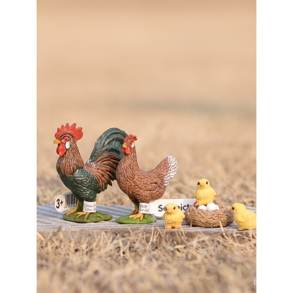 Modelo de animal de brinquedo: galinhas, patos, gansos, galos e galiças de criação alemãs (galinhas de corte, patos e ga