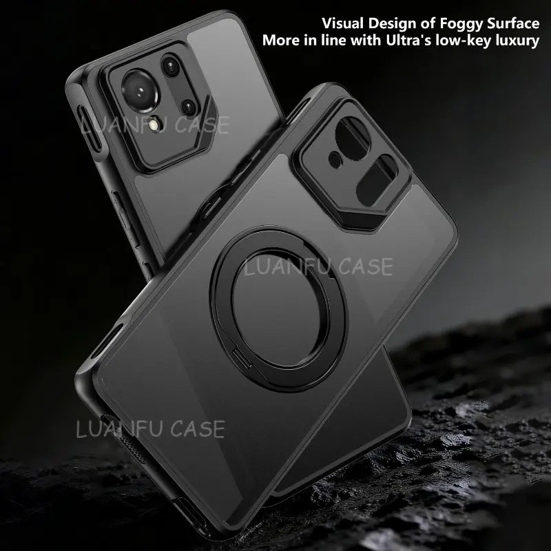Capas para Asus ROG Phone 9 Pro, ROG Phone 8 Pro e ROG Phone 9 FE, com acabamento fosco, ímãs potentes e suporte giratór
