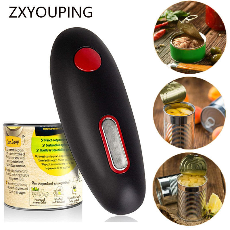 Abridor de latas elétrico sem arestas, alimentado por bateria, utensílio de cozinha portátil SD45 QZHK