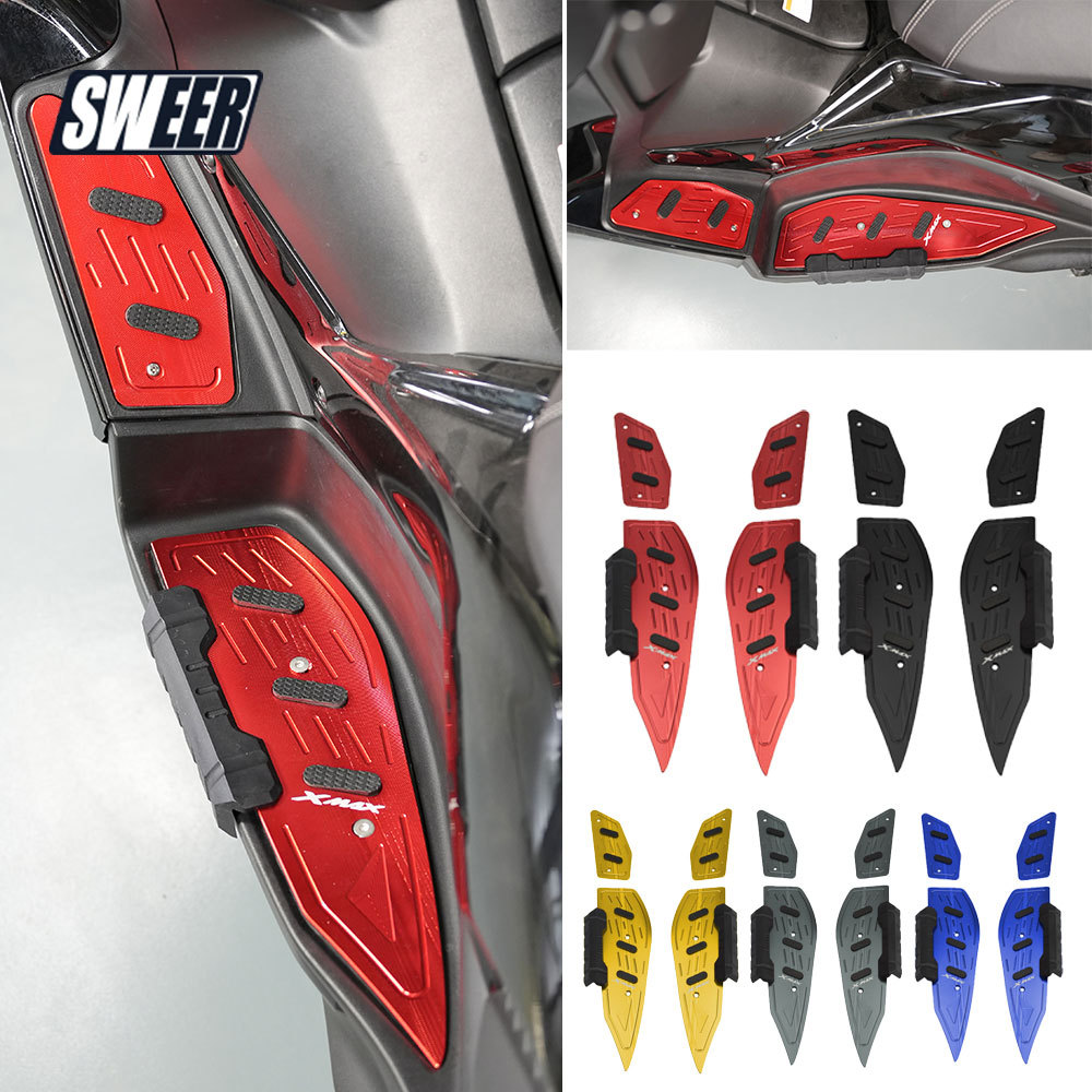SWEER Footboard Posição Original Do Furo Para YAMAHA XMAX 300 XMAX300 2020-2026 Acessórios Motocicleta CNC Apoio Os Pés 