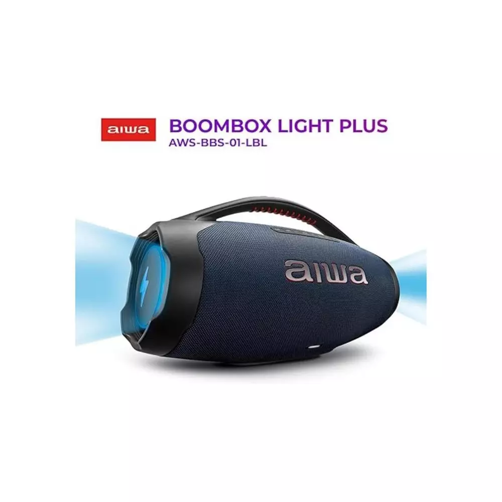 Caixa de Som Bluetooth AIWA Boombox BBS-01LB 200W Midnight
